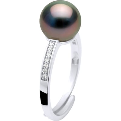 Ring Sieraden - Echte Cultivated Tahiti Parel Rond 8-9 mm