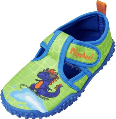 Playshoes Waterschoenen Dino Jongens Antislip Groen/blauw Mt 18-19