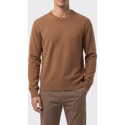 The Kooples Pull Col Round Detail Brilliant Dark Camel Maat: M | Sweaters Outlet | Heren | Bruin