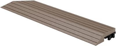 WPC-afwerkingslijst 38 x 2 x 7,5 cm voor WPC-vloertegels, linkerhoek, donkerbruin ML-Design