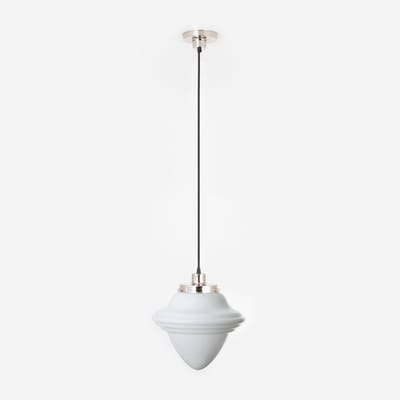 Hanglamp aan snoer Acorn Large 20's Nikkel - Art Deco Trade