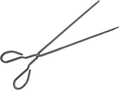 Haard Tonde - Vuur Tangen - Veilig Vuur Beheersen - Verlengde Lengte - 48 cm - Zwart