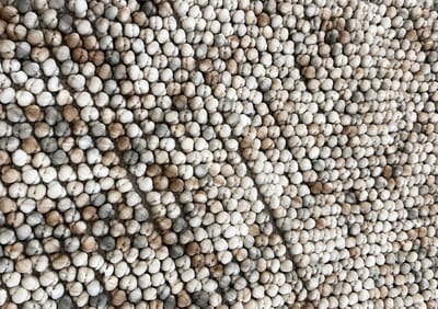 Zohome Badmat Zola - Natural - Badkamermat - Bidetmat - Badmat Antislip - 50% Katoen 50% Polyester - 60x60 cm