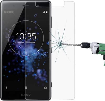 Screenprotector Glas - Tempered Glass Screen Protector Geschikt voor: Sony Xperia XZ2 Premium - - 2x