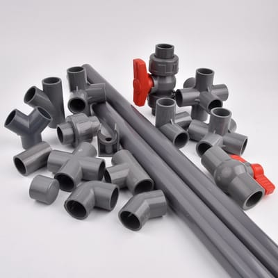 20 ~ 50 mm grijze PVC-connectoren Pvc-buis Directe elleboog T-stuk Driedimensionaal 3-weg 4-weg 5-weg 6-weg waterbuisconnector