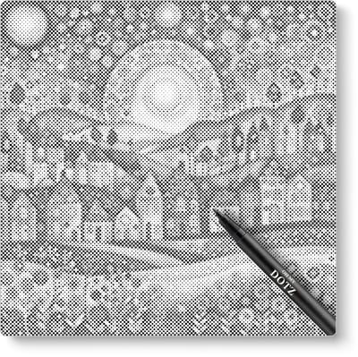 Schattig Stadje | Dot painting | 40x40cm | Dot painting | Oh My Dotz | Dots stippen | Diamond painting & Schilderen op nummer alternatief | Happy hobby