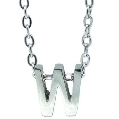 Ketting Letter W Letterhanger - Minimalistisch - Premium Staal