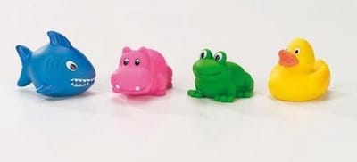 Dieren Water Squirters - Badspeelgoed Set - Plezier in Bad - BPA-vrij Materiaal - Set van 4 - Multicolor