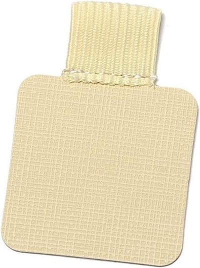 DrPhone Zelfklevende PU Lederen Pen Clip - Elastische Loop Voor Notebooks Tijdschriften Klemborden Pennen Houder Etc – Beige