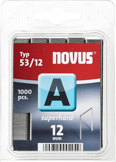 Fijndraadklemmen 12 mm - 1000 nietjes type A53/12 voor Professionele Bevestiging