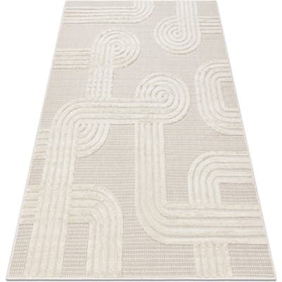 Kleden Rugsx Tapijt SANTO SISAL 1001 geometrisch wit 80x150 cm