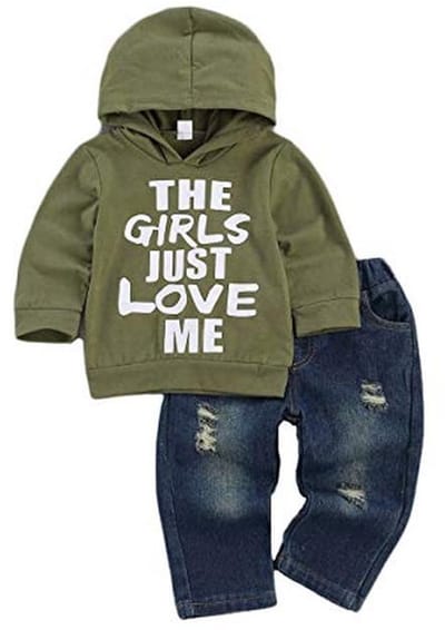 Kleuters Outfits Set met Hoodie en Jeans voor Jonge Jongens - Herfst Winter Kleding