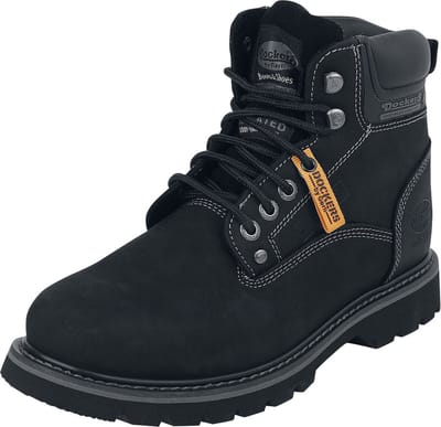 Dockers by Gerli Zwarte boot Geveterde laarzen zwart EU45 - Leer - Biker, Industrial, Rock wear
