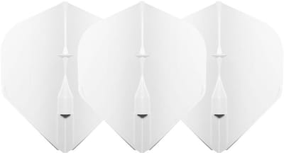 L-Style Champagne Flight EZ L1 Standard White - Dart Flights
