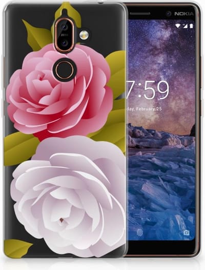 Nokia 7 Plus TPU Case Roses