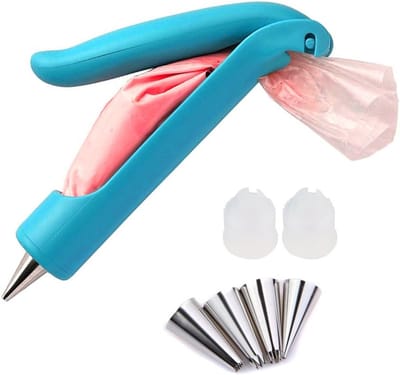 11-delige set - Taartdecoratiegereedschapsset - DIY glazuurstiften, spuitmondjes, clips en fondantaccessoires voor taartdecoratie