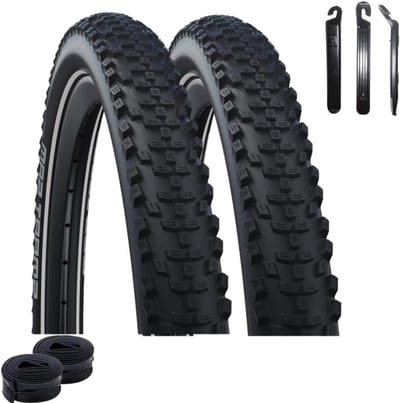 Fietsbanden set - Banden binnenbanden - Veilig Fietsen - Met Reflectie - 29 inch - Zwart