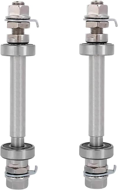 Fiets Naaf As - Wiel As - Fiets Reparatie - Hoge Sterkte Metaal - 140mm 180mm - Zilver