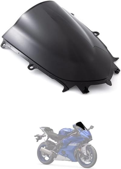 Motorfiets Windscherm Geschikt voor YZF R7 2021-2023 en YZF R6 2017-2021, Dubbele Bubble Scherm voor Verbeterde Aerodynamica en Bescherming
