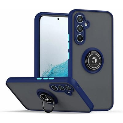 Magnetische Ringhouder Case Voor Samsung Galaxy A55 A56 A36 A35 A26 A25 A16 A15 A54 A34 A14 A53 A33 A52 A32 5G Standaard Cover Funda Galaxy A55 5G blue