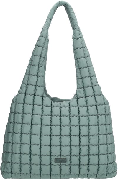Beagles Valencia Schoudertas - Shopper - Puffy - Nylon - Dames - Blauwgroen