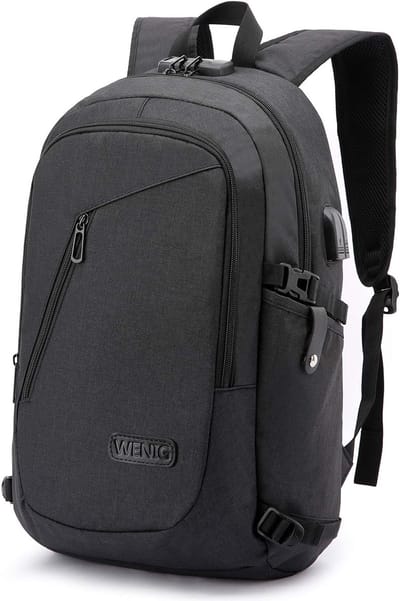 Rugzak voor Laptop tot 15,6 inch met USB-oplaadpoort - Antidiefstal en Waterbestendig - Ideaal voor Zakenreizen en School