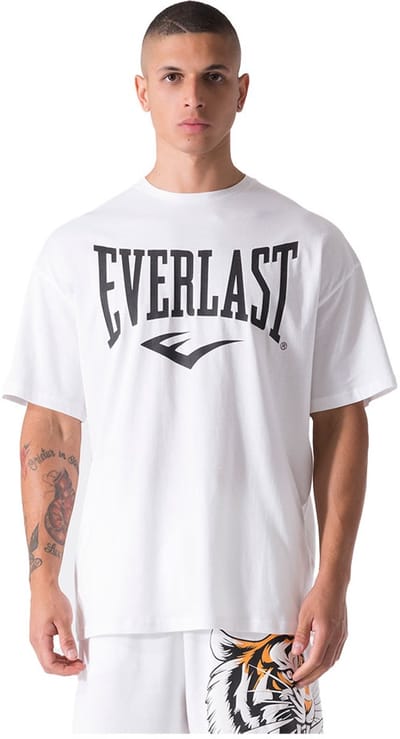 Everlast Tiger T-shirt Met Korte Mouwen Wit S Man