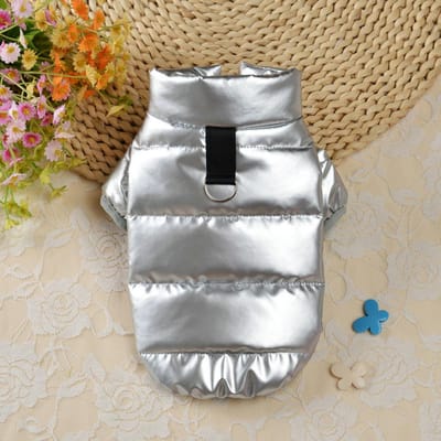 Winter Hondenkostuum Warme Kleding Voor Kleine Honden Chihuahua Yorkie Jas KledingDikke PU Leer Hond Donsjas Huisdier Outfits XS-XL XS white