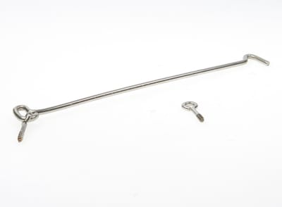Windhaak rvs/A2 met schroefoog 300mm
