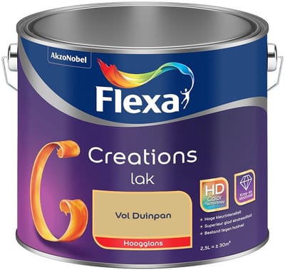 Flexa - Creations Lak Hoogglans - Vol Duinpan - Mengverf - 2,5 L
