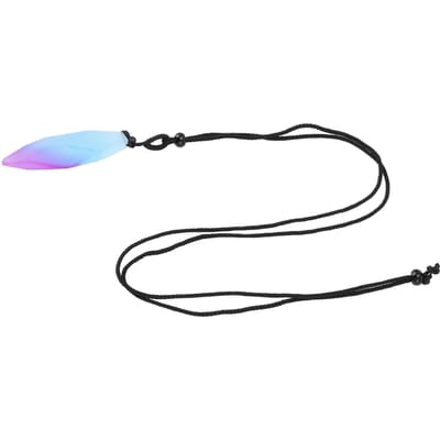 Glow in the Dark Hanger Ketting Hars Gloeiende Lichtgevende Hanger Irreguliere Vorm Mat Blauw Paars white