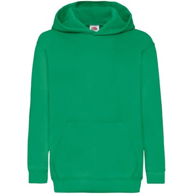 Fruit of the Loom Kinder/Kids Klassieke Hoodie (Kelly Groen)