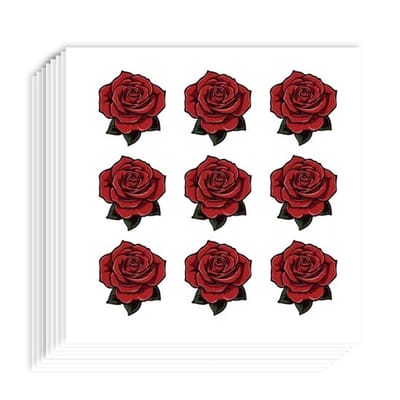 Rozenstickers 180 stuks - Zelfklevend - Bloemstickers - Plakboek - Decoratie - Knutselen - 1,98 x 0,86 inch