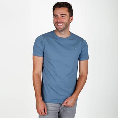 Heren T-shirt Dronten - Jeansblauw