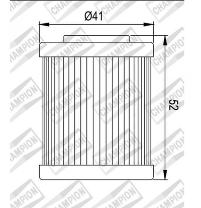 Filtre à huile Champion pour quad Polaris 525 Outlaw Irs 2007 à 2011 X335 Neuf