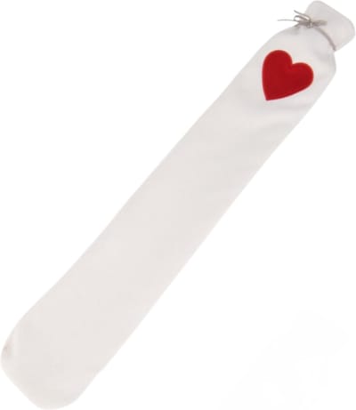 Home & Styling Warmwaterkruik Lang Hartje - 72cm - Wit