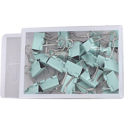 25 Stuks Mapclips Voorkomt Vervorming Multifunctionele Metalen Papierklemmen Kantoorclips voor School Mintgroene Mapclips groen