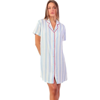 Nachthemd Admas Nachthemd met slipe mouwen Light Stripes