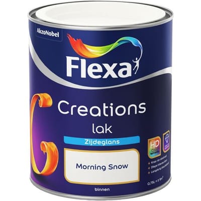 Flexa - Creations - Lak - Zijdeglans - Morning Snow - 250 ml