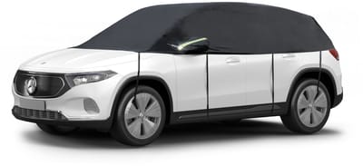 Walser Dekzeil voor auto All Weather - autozeil halve garage Maat 8 SUV/VAN zwart