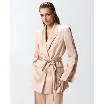 Pinko verkrachting satijn jasje ss26