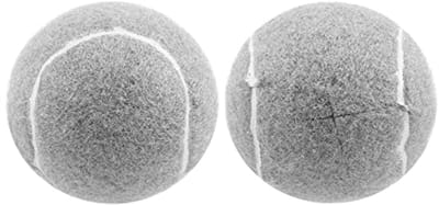 Voorgesneden Tennisballen voor Meubelpoten en Vloerbescherming - 2 Stuks - Duurzame Vilten Bekleding - Zwart