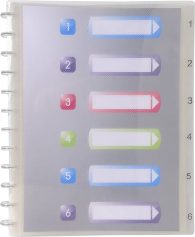 Exacompta 4x Crystal Showalbum met ringen en uitneembare tassen- 30 tassen - 60 zichten - A4 - Transparant - 86320E
