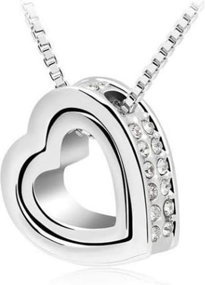 Ketting met hartvormige hanger