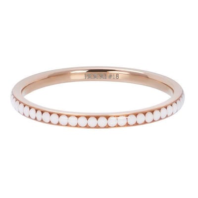 iXXXi invulring Zirkonia White Stone R02518 Goud, Zilver, Rosé of zwart (2MM)
