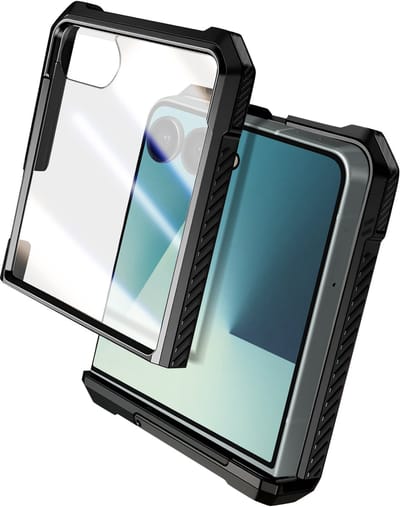Supcase Ub Grip Case geschikt voor Samsung Galaxy Flip 7 hoesje met screenprotector - Geschikt voor MagSafe - Zwart