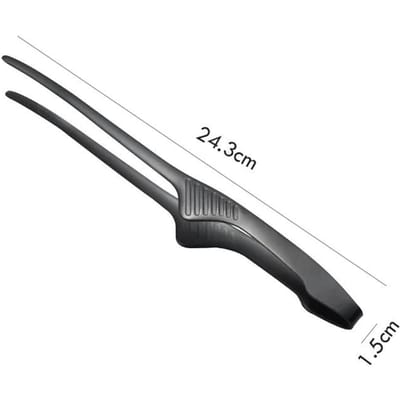 Pince à épiler pour barbecue en acier inoxydable portable pour pique-nique barbecue cuisine pinces de cuisine ustensiles de cuisine accessoires noir
