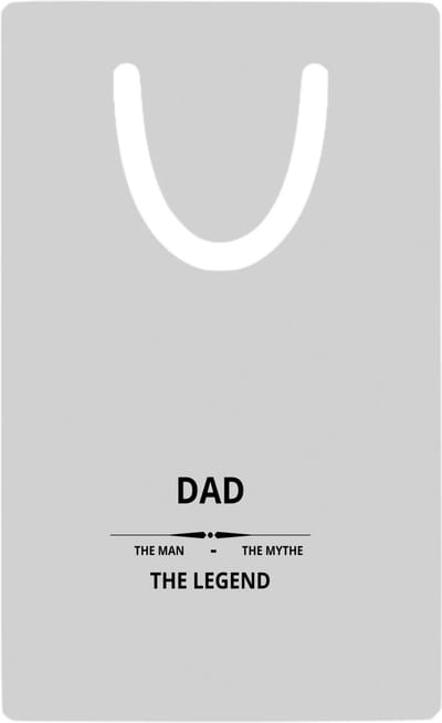 Hacebo® - dad the man the mythe the legend metalen boekenlegger - Papa - de legendarische vader - vader cadeautjes - vaderdag - verjaardag - geschenk - kado - vader artikelen Bladwijzer boekenleggers - 7.6 cm x 5cm
