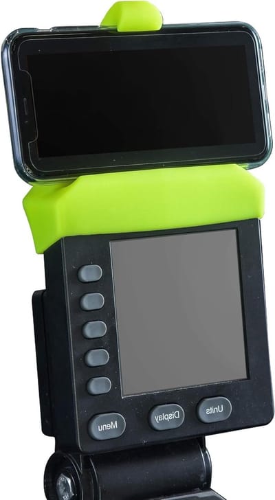 Telefoonhouder Roeimachine - Smartphone Mount - Workout Entertainment - Speciaal Ontworpen Pasvorm - Past tot 10.2cm Breed - Geel