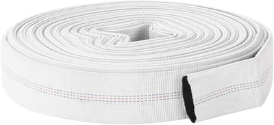 Platte Slang - Waterslang - Water Transport - Versterkt Materiaal - 20 meter 1 inch - Wit